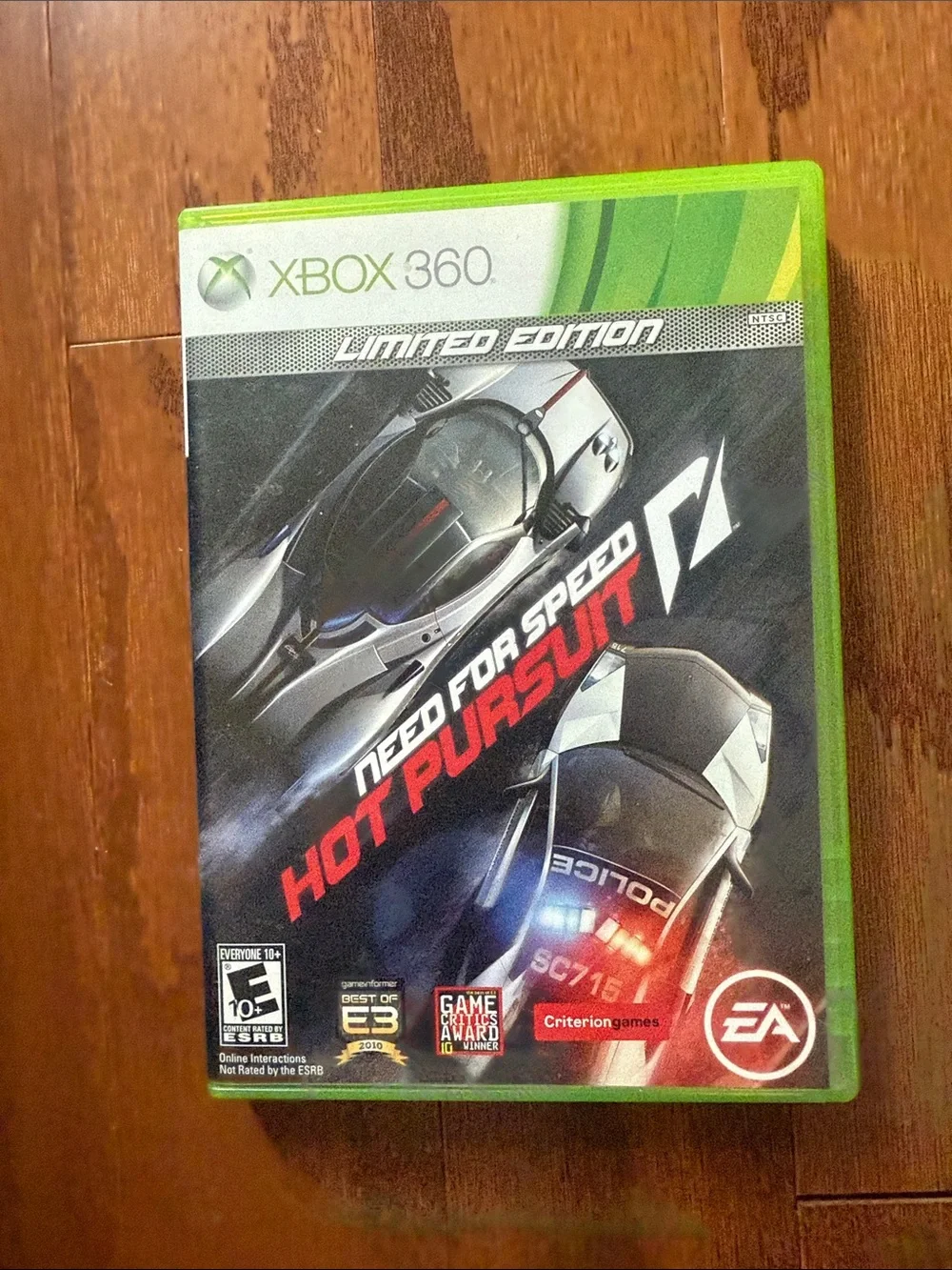 Microsoft Xbox 360 Need for Speed Hot Pursuit - Bright Green Case